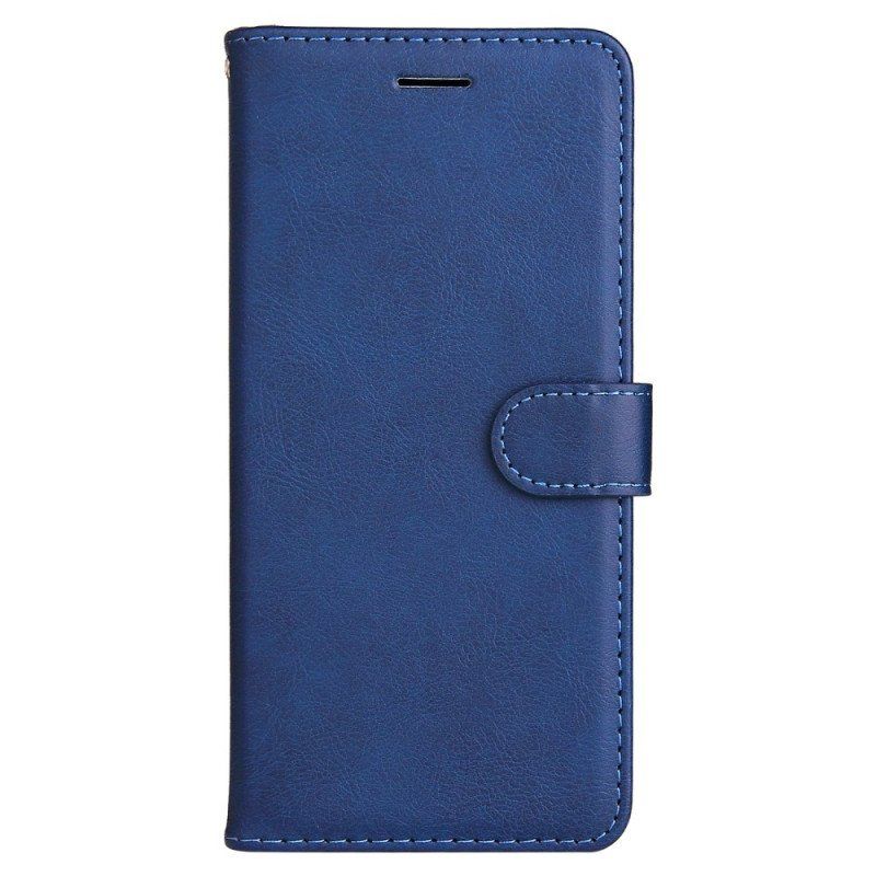 Folio-fodral OnePlus 10 Pro 5G Med Kedjar Strappy Plain Leather Style