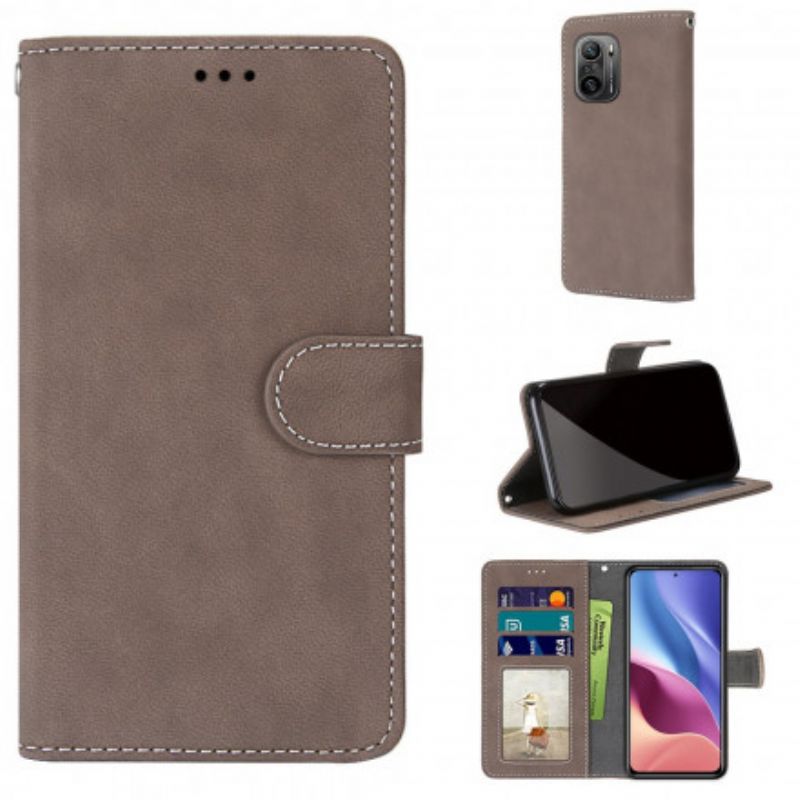 Fodral Xiaomi Mi 11i 5g / Poco F3 Style Leather Vintage Couture