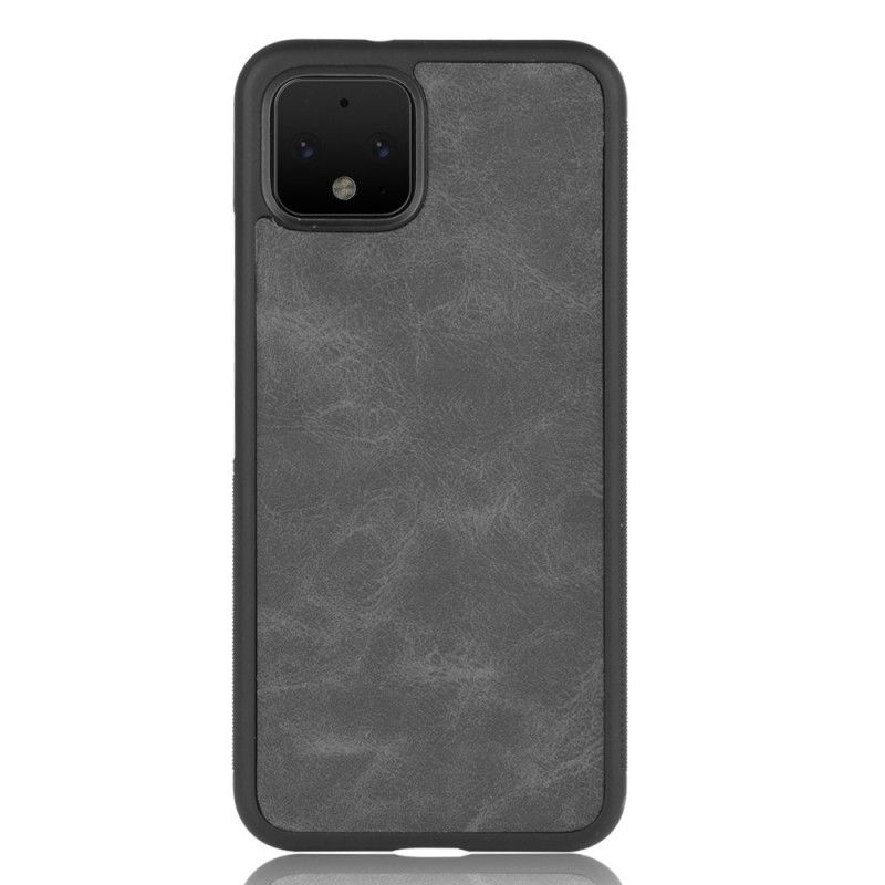 Skal Google Pixel 4 XL Brun Vintage Look Lädereffekt