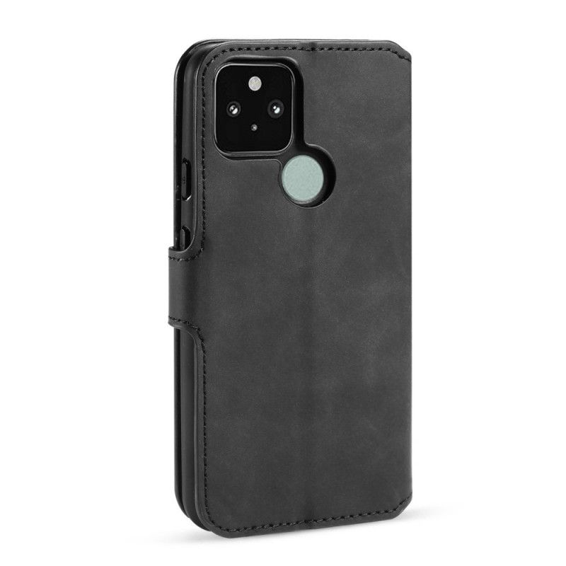 Läderfodral Google Pixel 4A 5G Svart Retro Dg.Ming