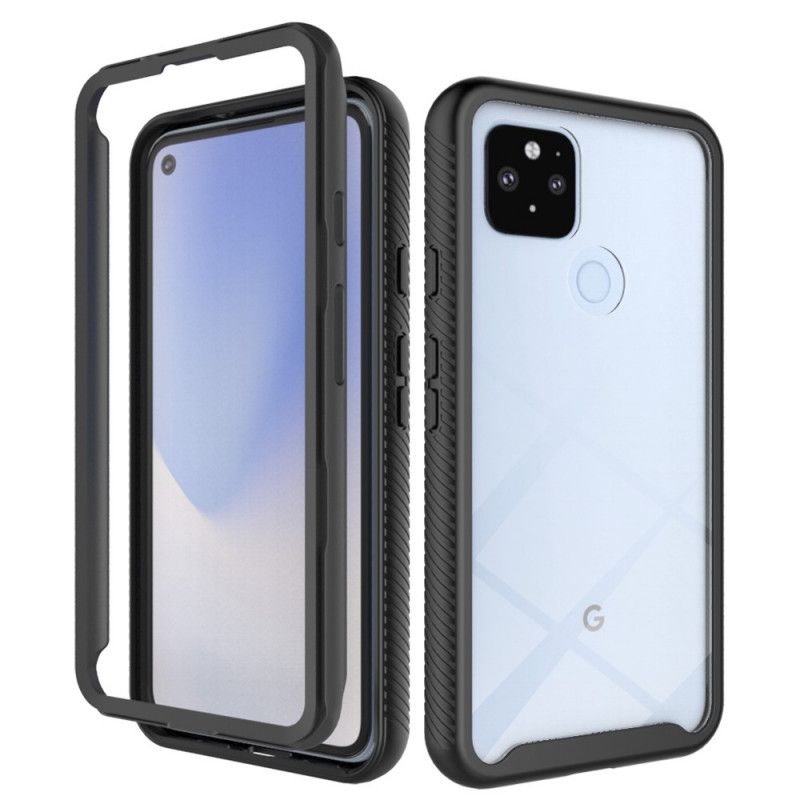 Skal Google Pixel 4A 5G Svart Hybridfasade Kanter