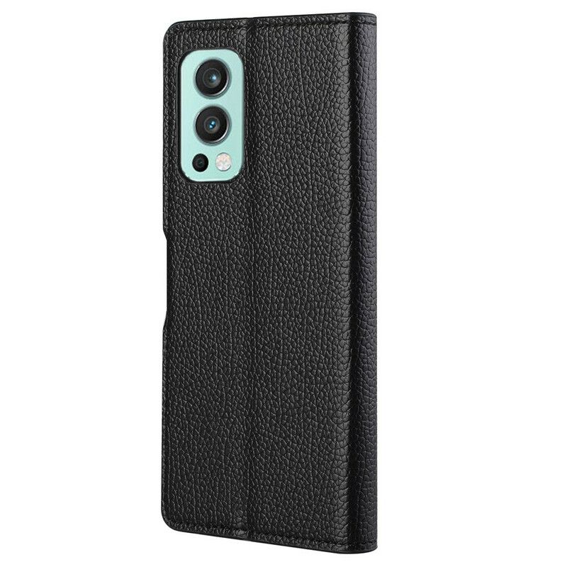 Fodral Oneplus Nord 2 5g Litchi Grain Lädereffekt