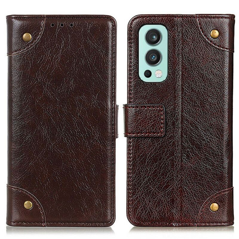 Fodral Oneplus Nord 2 5g Style Nappa Leather Vintage Nitar