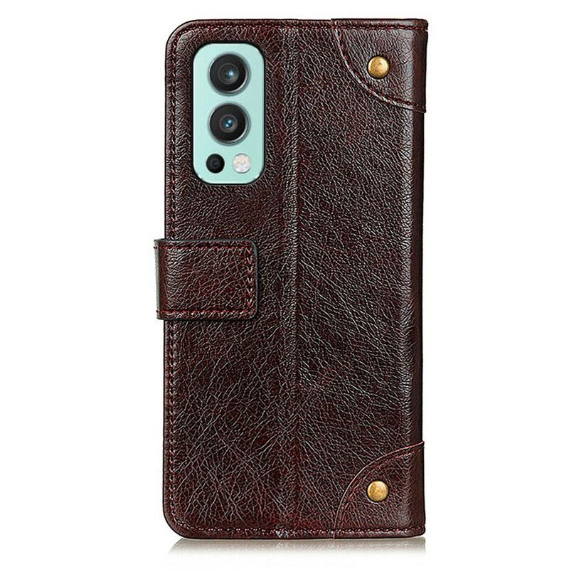 Fodral Oneplus Nord 2 5g Style Nappa Leather Vintage Nitar