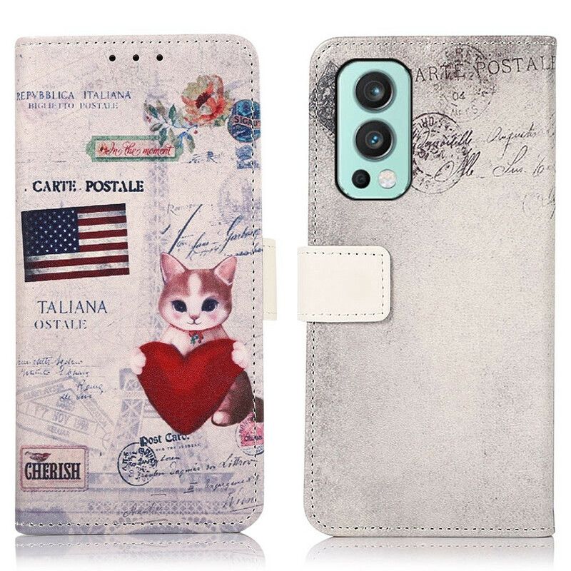 Fodral Oneplus Nord 2 5g Traveller Cat