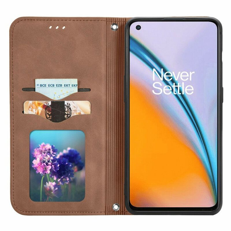 Folio-fodral Oneplus Nord 2 5g Telefonfodral Skin-touch Design