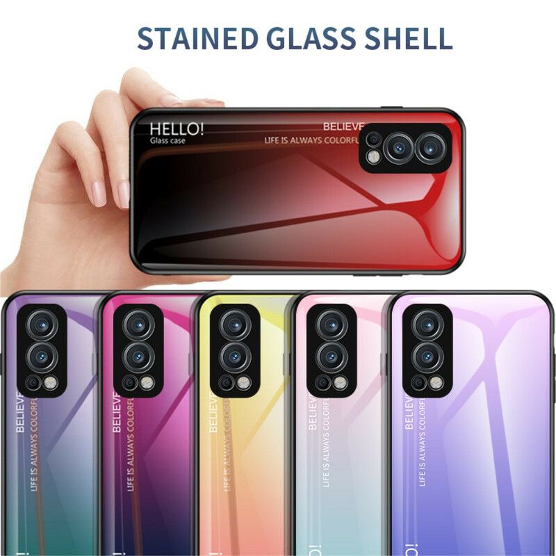 Skal Oneplus Nord 2 5g Telefonfodral Härdat Glas Hej