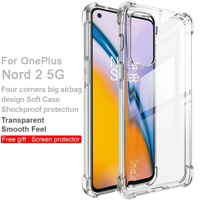 Skal Oneplus Nord 2 5g Telefonfodral Transparent Silky Imak