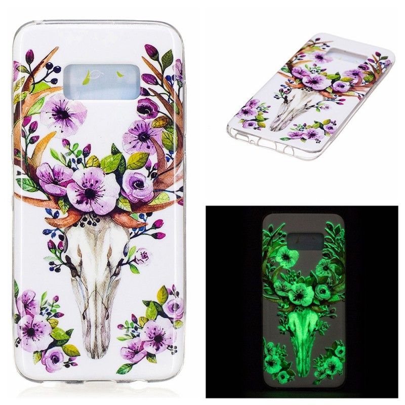 Fluorescerande Blommig Älg Samsung Galaxy Fodral