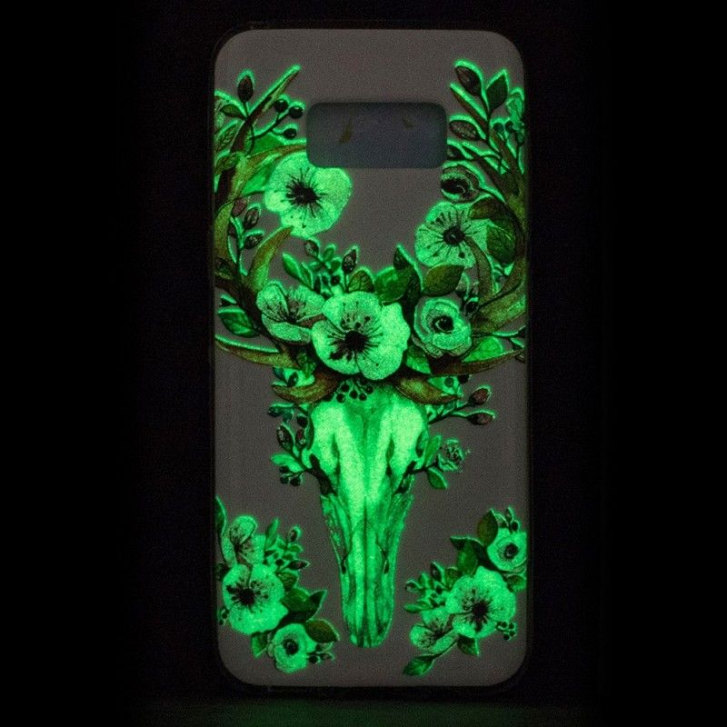 Fluorescerande Blommig Älg Samsung Galaxy Fodral