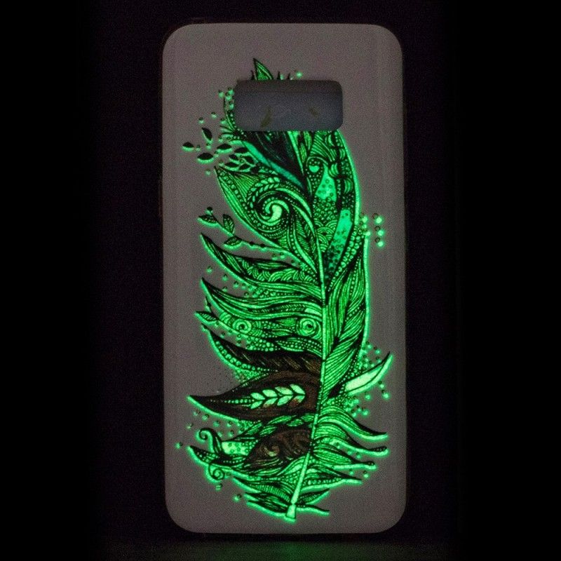 Skal för Samsung Galaxy S8 Fluorescerande Stamfjädrar