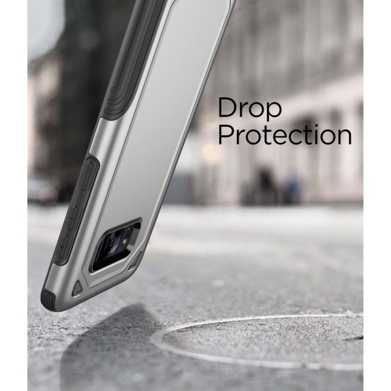 Skal för Samsung Galaxy S8 Svart Rustning Av Metalleffekt