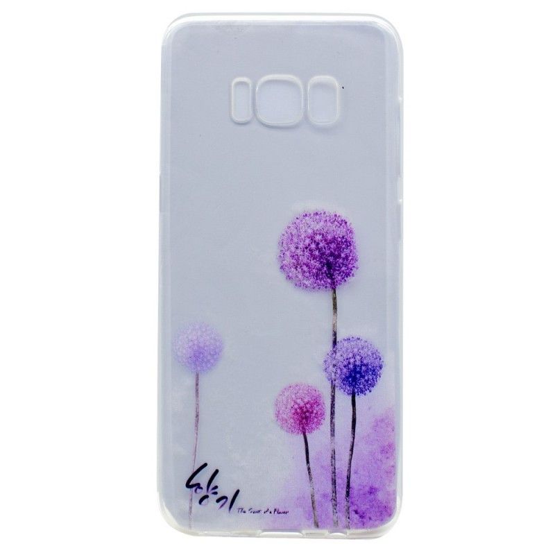 Skal för Samsung Galaxy S8 Transparent Färgade Maskrosor