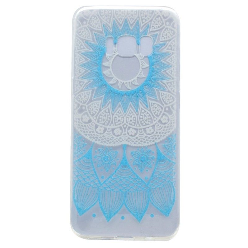 Skal Samsung Galaxy S8 Rosa Transparent Färgglad Mandala