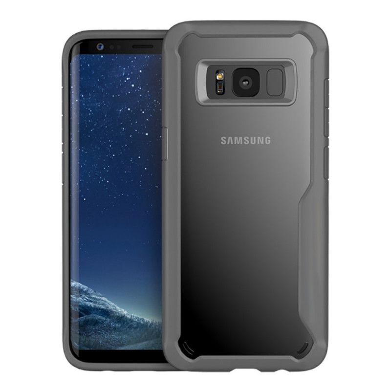 Skal Samsung Galaxy S8 Svart Transparent Hybriddesign