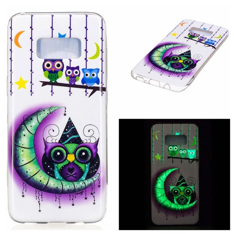 Skal Samsung Galaxy S8 Ugglor I Fluorescerande Delirium