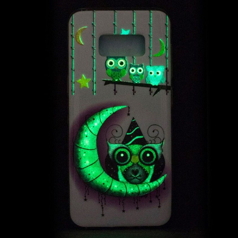 Skal Samsung Galaxy S8 Ugglor I Fluorescerande Delirium