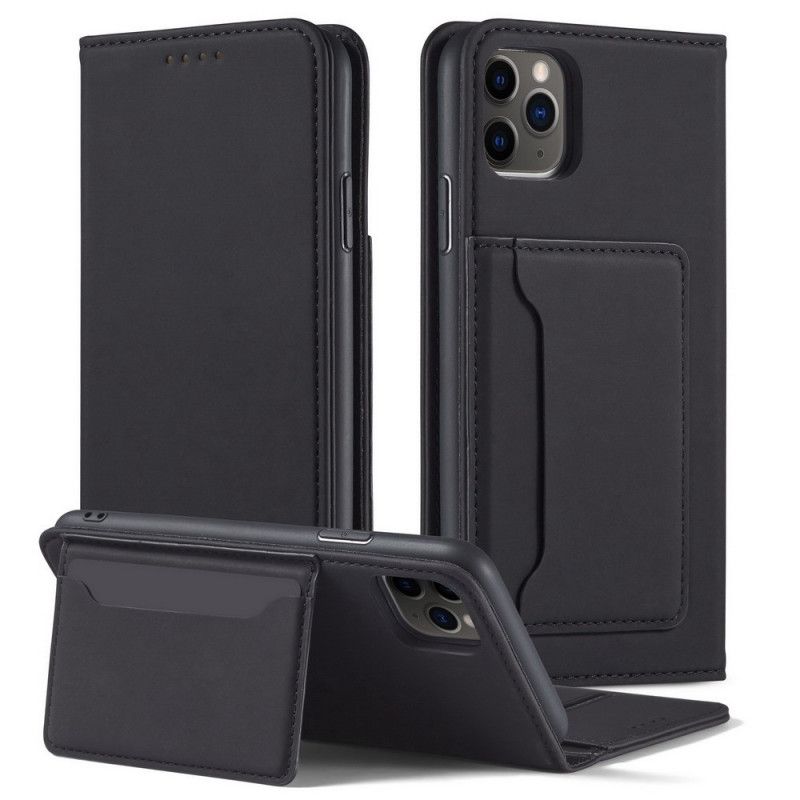 Folio-fodral iPhone 11 Pro Svart Stödkorthållare