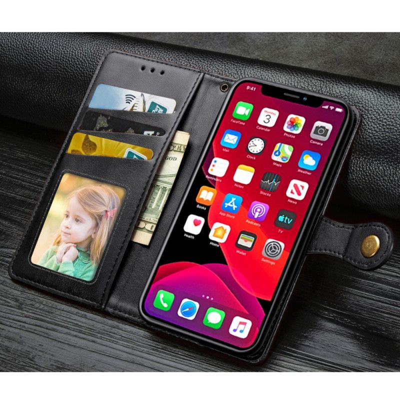 Läderfodral iPhone 11 Pro Svart Premiumdesign