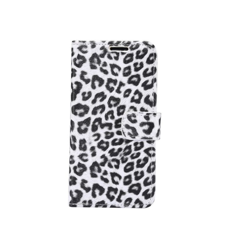 Läderfodral iPhone 11 Pro Vit Mobilskal Leopard