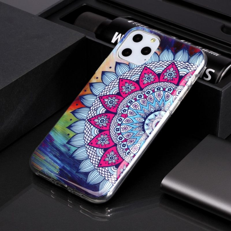 Skal för iPhone 11 Pro Fluorescerande Mandala