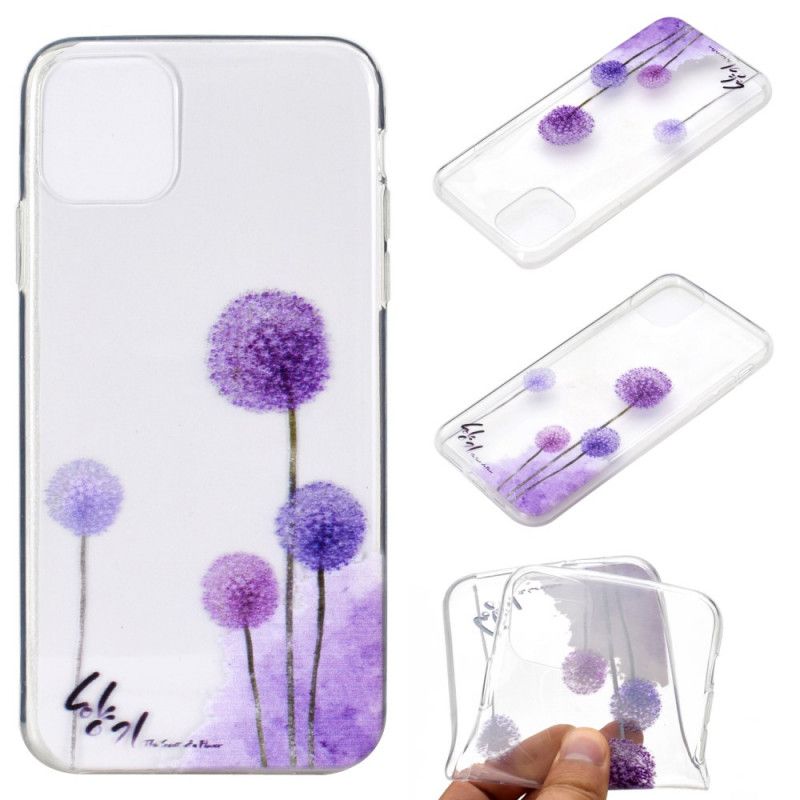 Skal för iPhone 11 Pro Transparent Färgade Maskrosor