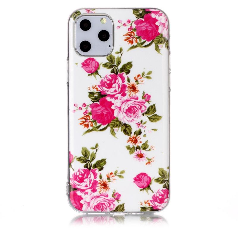 Skal iPhone 11 Pro Mobilskal Fluorescerande Frihetsblommor