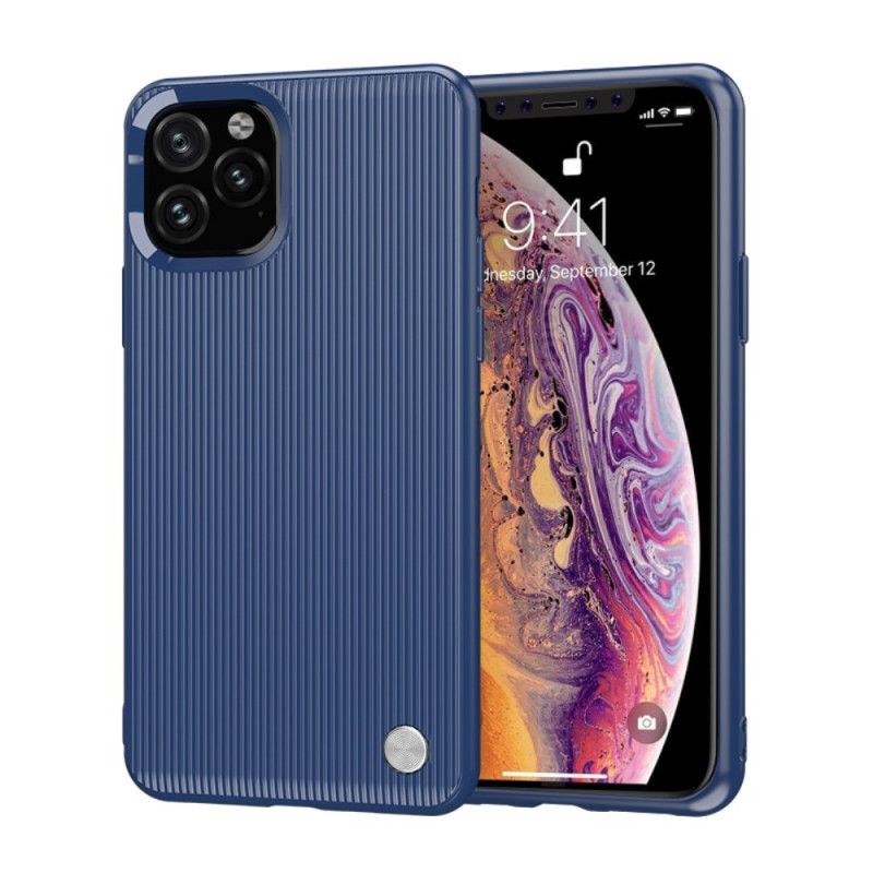 Skal iPhone 11 Pro Röd Strukturerad Silikon