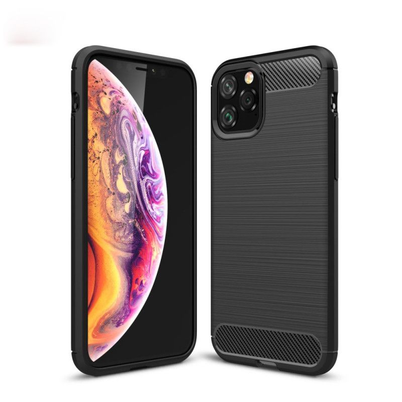 Skal iPhone 11 Pro Svart Borstad Kolfiber