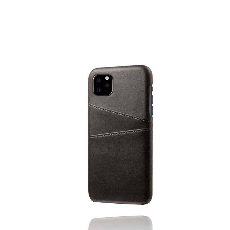 Skal iPhone 11 Pro Svart Dubbelkorthållare