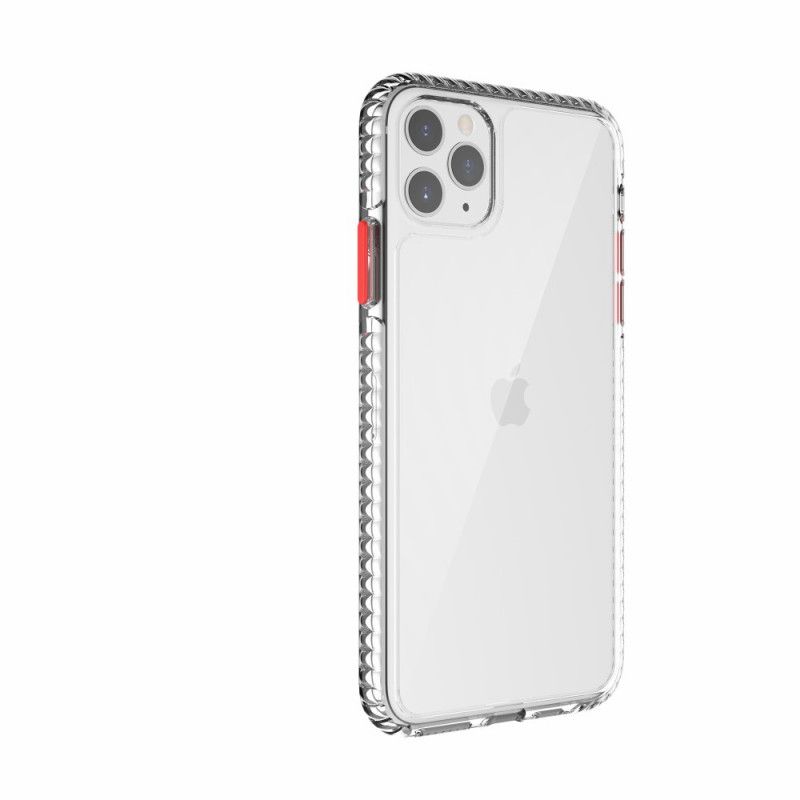 Skal iPhone 11 Pro Svart Genomskinliga Strukturerade Kanter