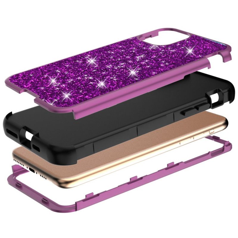 Skal iPhone 11 Pro Svart Hybridglitter