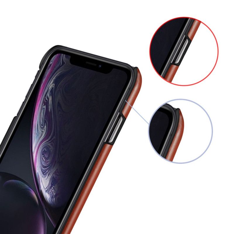 Skal iPhone 11 Pro Svart Ksq Tvåfärgad Lädereffekt