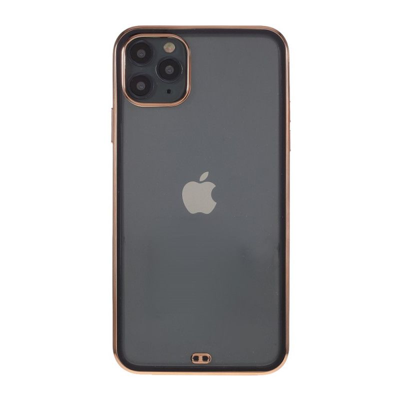 Skal iPhone 11 Pro Svart Mobilskal Tvåfärgade Konturer