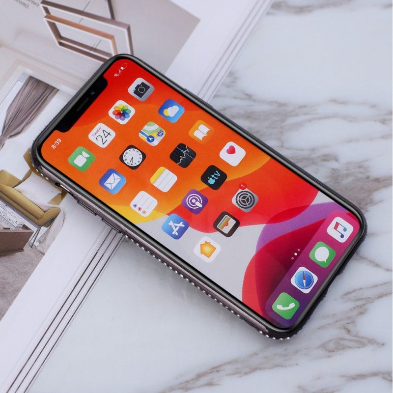 Skal iPhone 11 Pro Svart Paljetter Och Diamanter Ringer