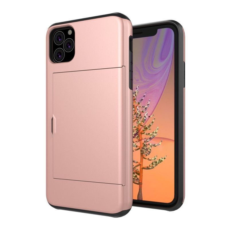 Skal iPhone 11 Pro Svart Styv Prickig Korthållare