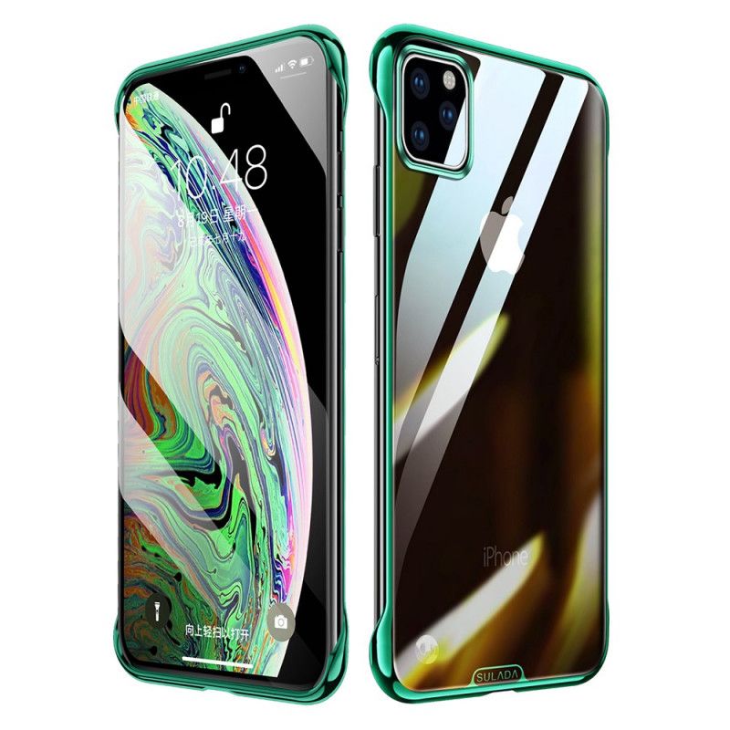 Skal iPhone 11 Pro Svart Transparent Sulada- Och Metalleffekt