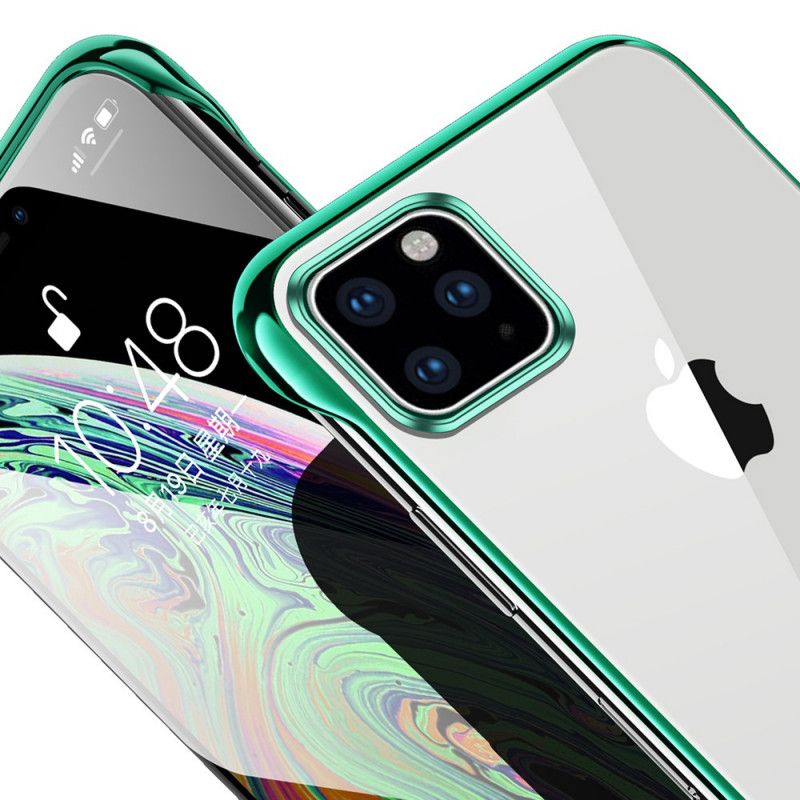 Skal iPhone 11 Pro Svart Transparent Sulada- Och Metalleffekt