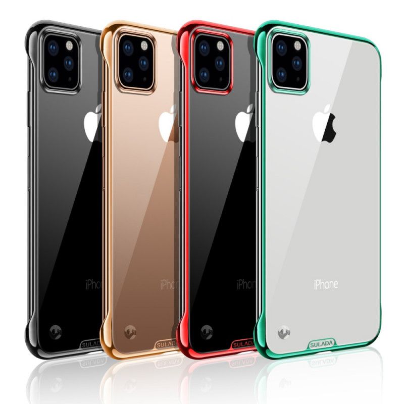 Skal iPhone 11 Pro Svart Transparent Sulada- Och Metalleffekt