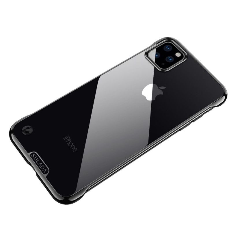 Skal iPhone 11 Pro Svart Transparent Sulada- Och Metalleffekt