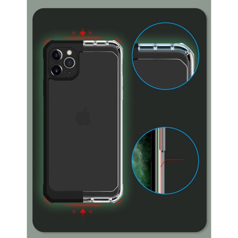 Skal iPhone 11 Pro Svart Transparent X-Nivå Hybrid