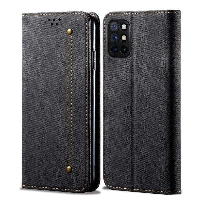 Folio-fodral OnePlus 8T Svart Jeans I Läderimitation