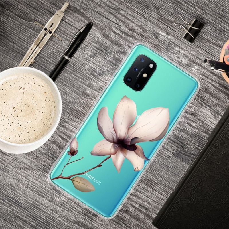 Skal för OnePlus 8T Magenta Premium Blommigt