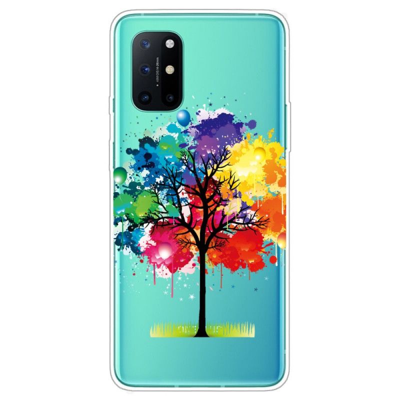 Skal för OnePlus 8T Transparent Akvarell Träd