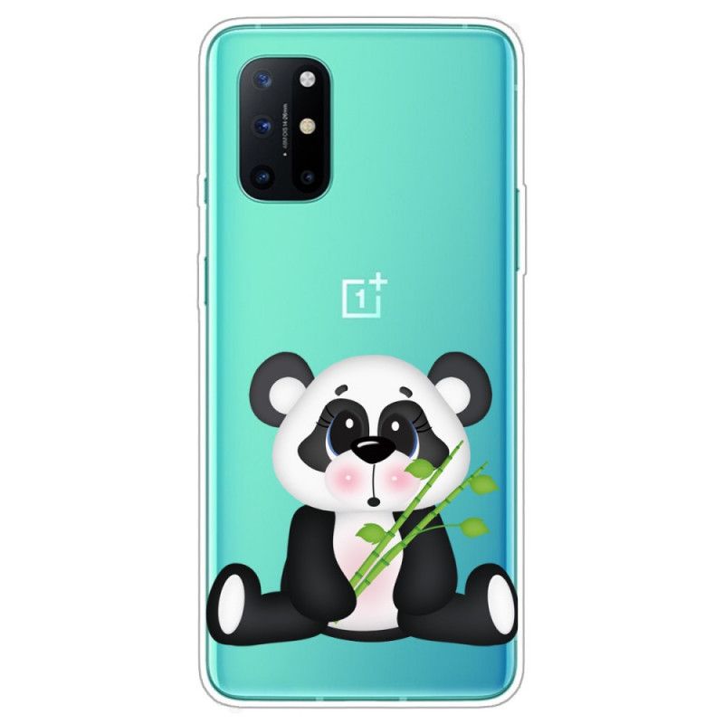 Skal för OnePlus 8T Transparent Ledsen Panda