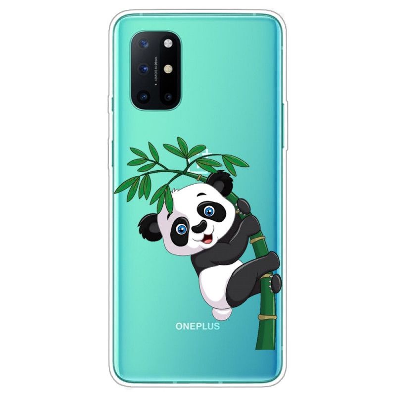 Skal för OnePlus 8T Transparent Panda På Bambu