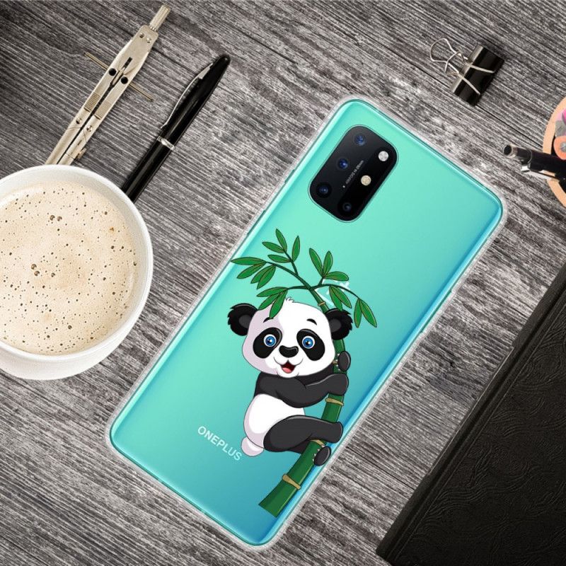 Skal för OnePlus 8T Transparent Panda På Bambu