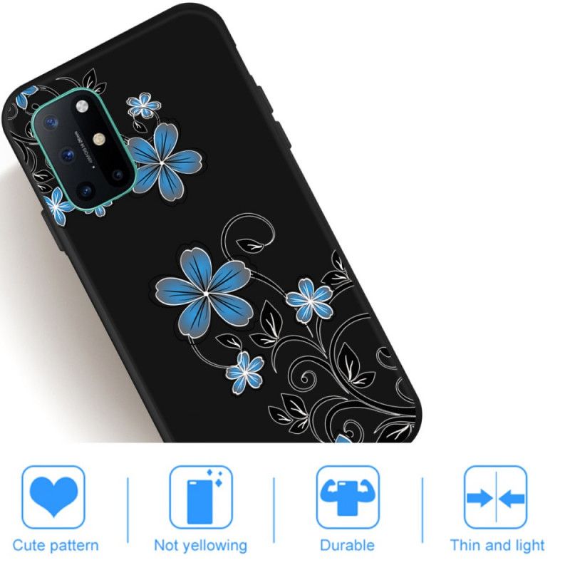Skal OnePlus 8T Blå Blommor