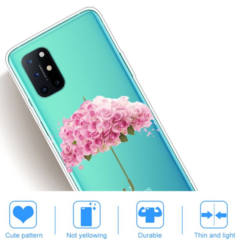 Skal OnePlus 8T Mobilskal Paraply I Rosor