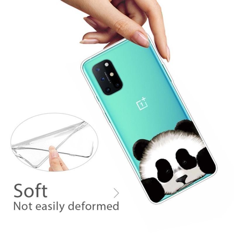 Skal OnePlus 8T Mobilskal Transparent Panda